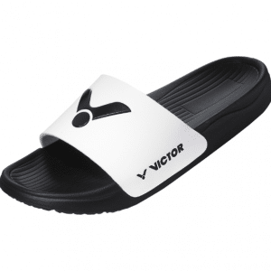 Victor勝利 VT005S 拖鞋 - 亮白x黑ac, 24-0cm