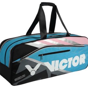 Victor勝利BR9610 CU 黑/淺瓷藍6支裝矩形包